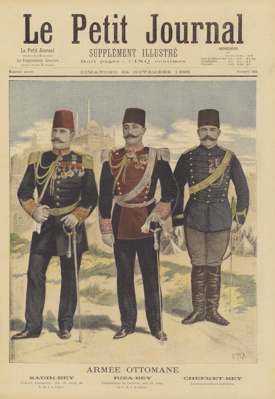 Osmanlı Ordusu subayları by French School