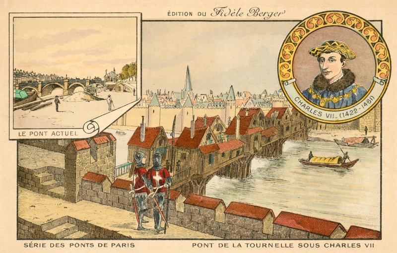 Pont de la Tournelle, Paris by French School