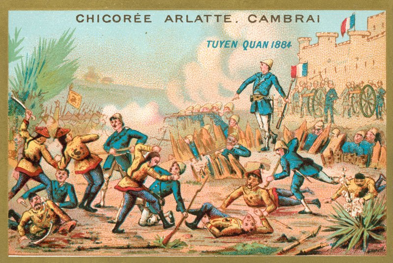 Tuyen Quang Kuşatması, Çinhindi, Çin-Fransız Savaşı, 1884 by French School