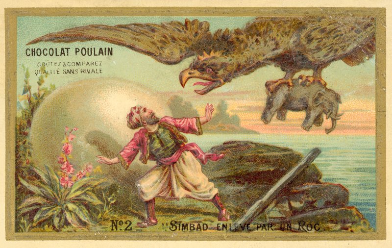 Sinbad bir roc tarafından taşınır by French School