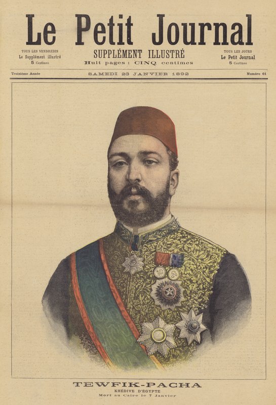 Tevfik Paşa, Mısır Hidivi by French School