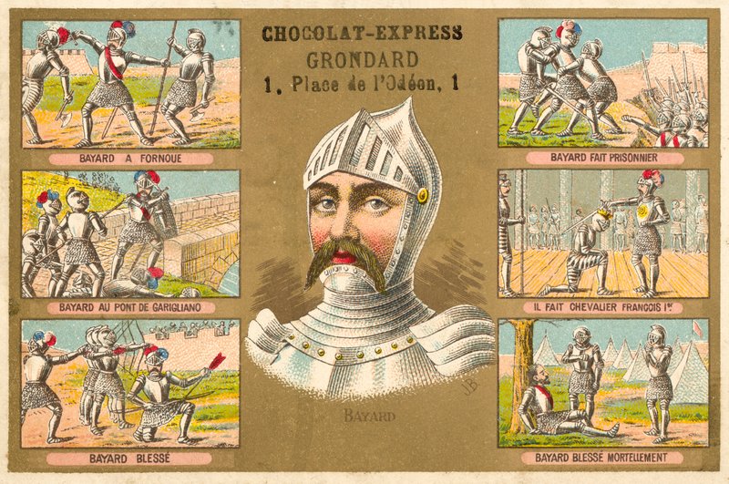 Chevalier de Bayard ve hayatından sahneler by French School