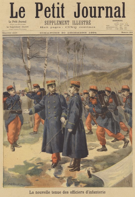 Fransız piyade subayları için yeni üniforma by French School