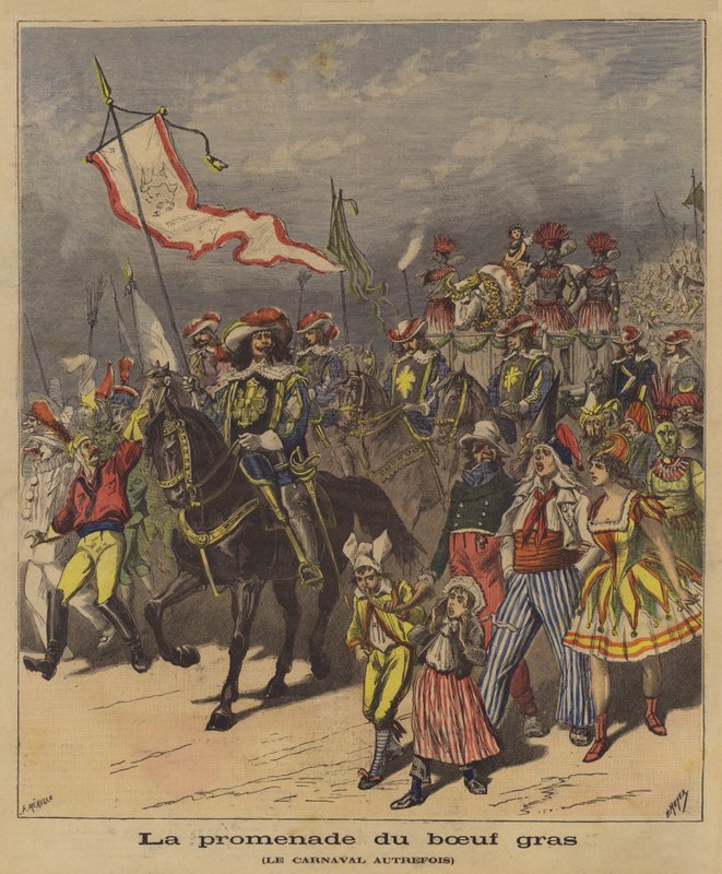 Yağlı buzağı alayı by French School