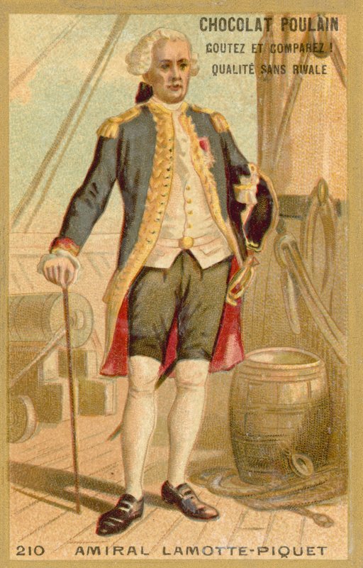 Toussaint-Guillaume Picquet de la Motte, Fransız Amiral (chromolitho) by French School