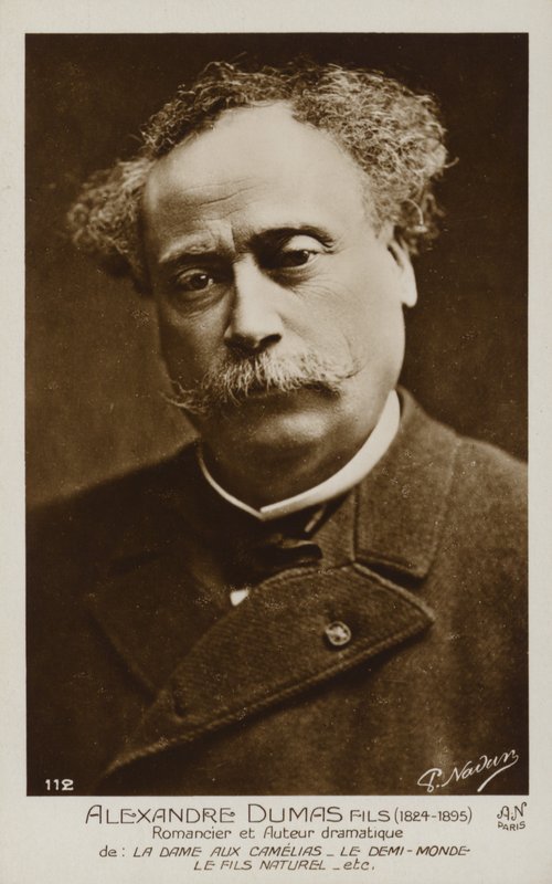 Alexandre Dumas, the Younger (1824-1895), Fransız romancı ve oyun yazarı by French Photographer