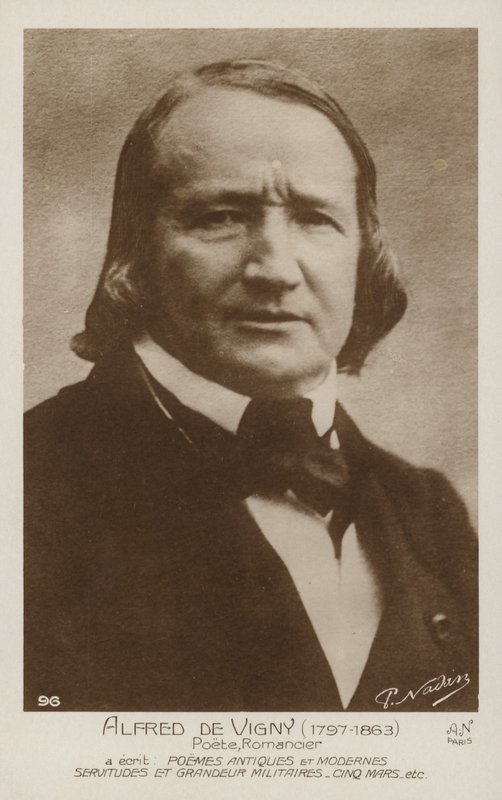 Alfred de Vigny (1797-1863), Fransız şair ve romancı by French Photographer