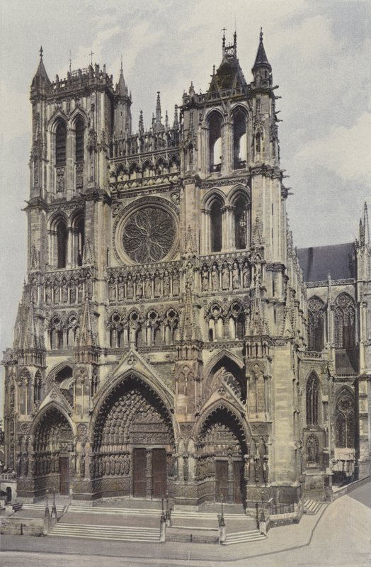 Amiens, katedralin cephesi by French Photographer