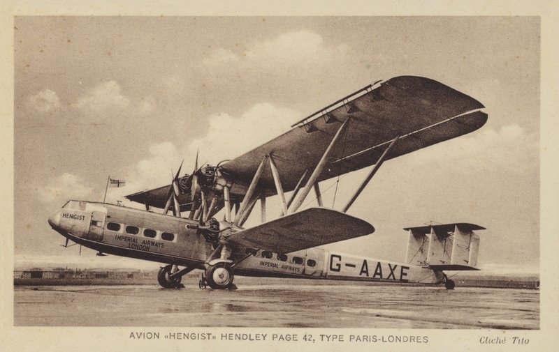 Avion Hengist Hendley Sayfa 42, Tip Paris-Londres by French Photographer
