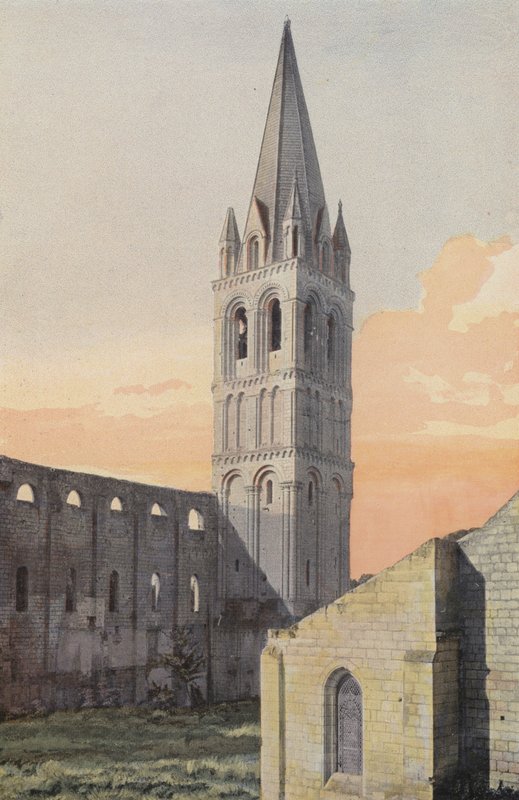 Beaulieu-les-Loches, Abbey Kilisesi, Çan kulesi K E by French Photographer