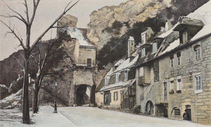 Besancon, Porte Taillee, Şehirden görünüm by French Photographer