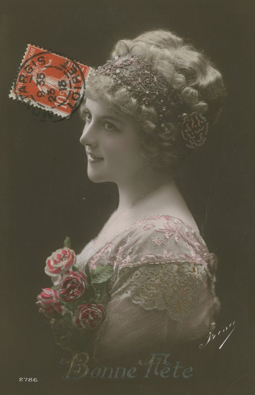Doğum günün kutlu olsun. 1913 yılında gönderilen kartpostal. by French Photographer