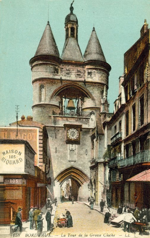Bordeaux, Fransa, Grosse Cloche Kulesi by French Photographer