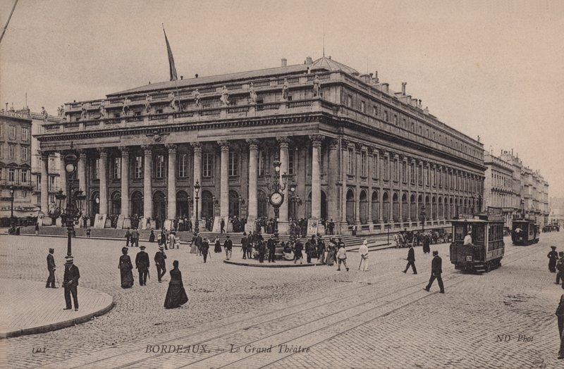 Bordeaux, Büyük Tiyatro by French Photographer
