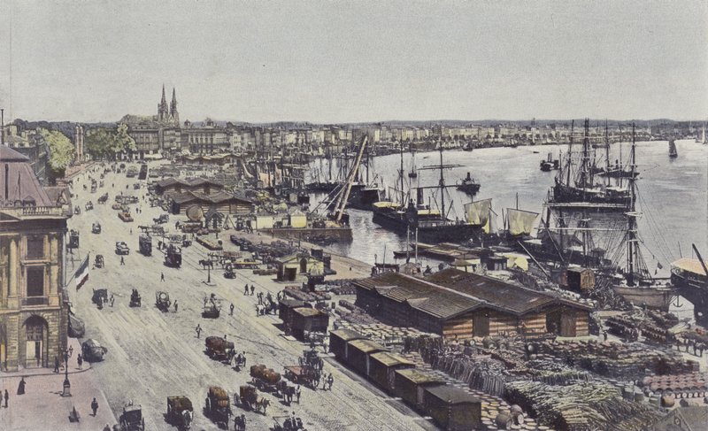 Bordeaux, Place Richelieu, Quais Louis XVIII, des Chartrons ve Bacalan by French Photographer