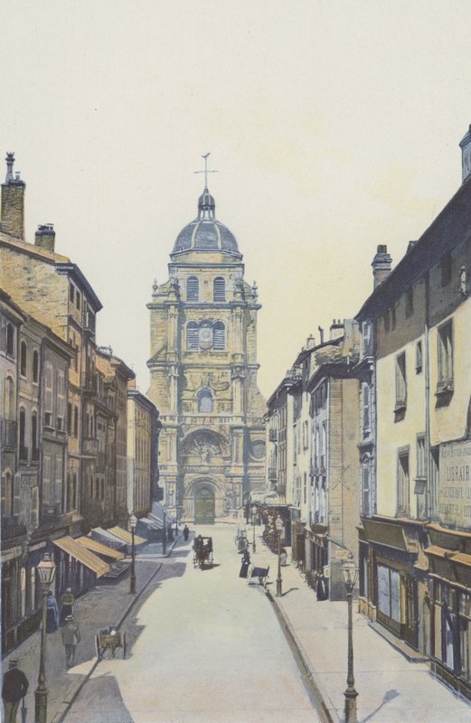 Bourg, Rue ve Notre-Dame kilisesi by French Photographer