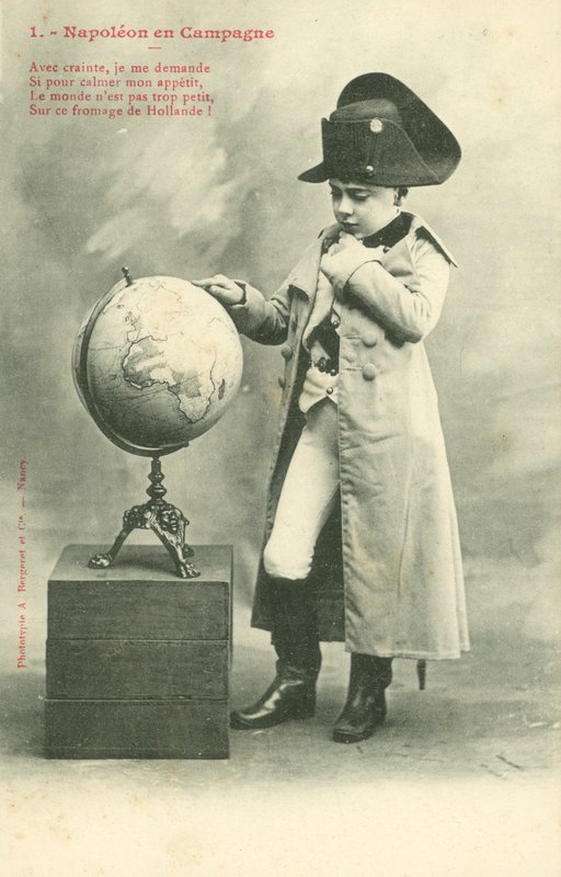 Çocuk, Napolyon gibi giyinmiş by French Photographer