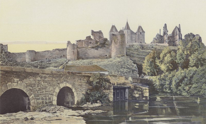 Bressuire, Kale kalıntıları, Dış cephe, S O görünümü by French Photographer