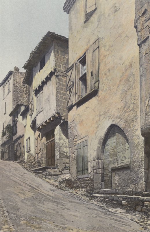 Bruniquel, ana cadde by French Photographer