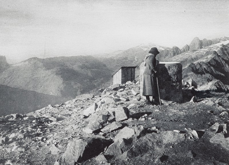 Brevent#39;ten görülen Buet, Chaine des Aiguilles Rouges (s/b fotoğraf) by French Photographer