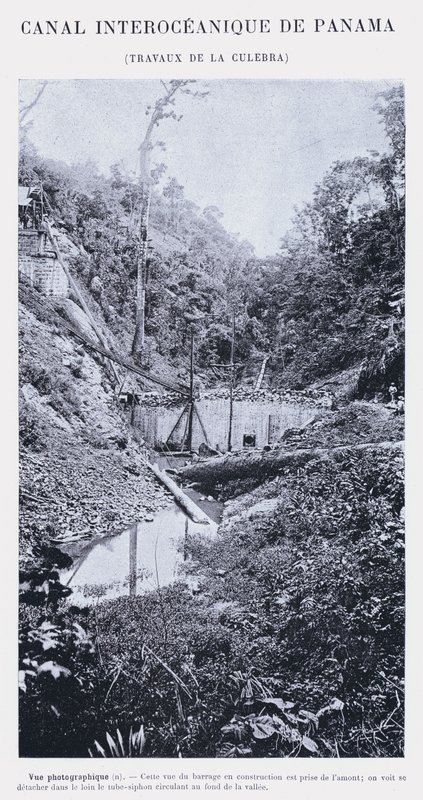 Panama Interoceanic Canal, Culebra Works (s/b fotoğraf) by French Photographer