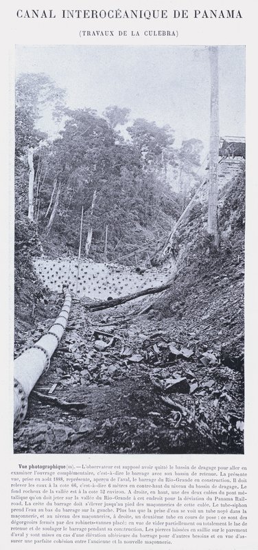 Panama Interoceanic Canal, Culebra Works (s/b fotoğraf) by French Photographer