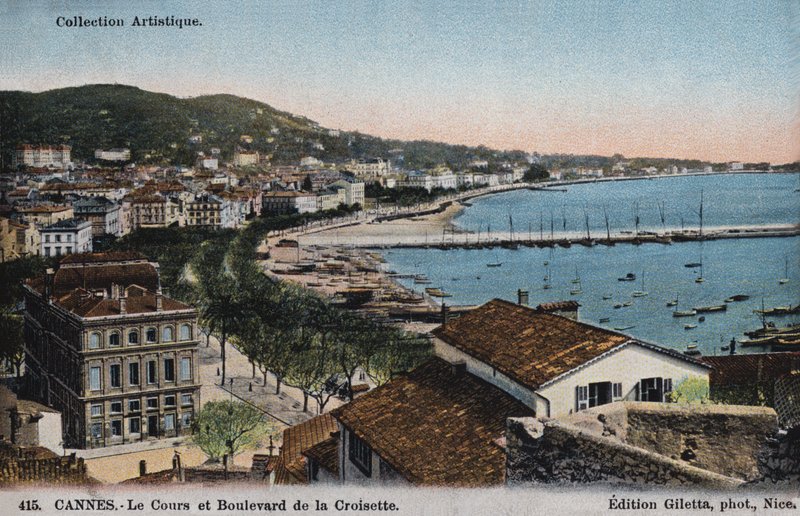 Cannes, Le Cours ve Boulevard De La Croisette by French Photographer
