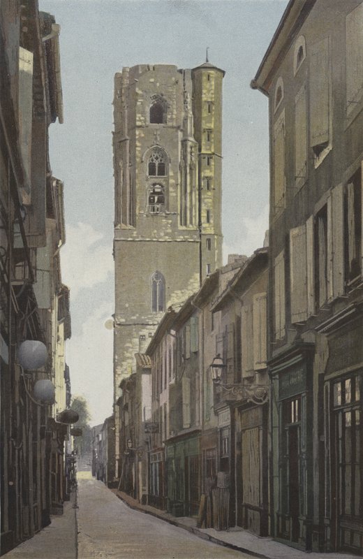 Carcassonne Aşağı Şehir, Saint-Vincent Kilisesi, Çan kulesi by French Photographer
