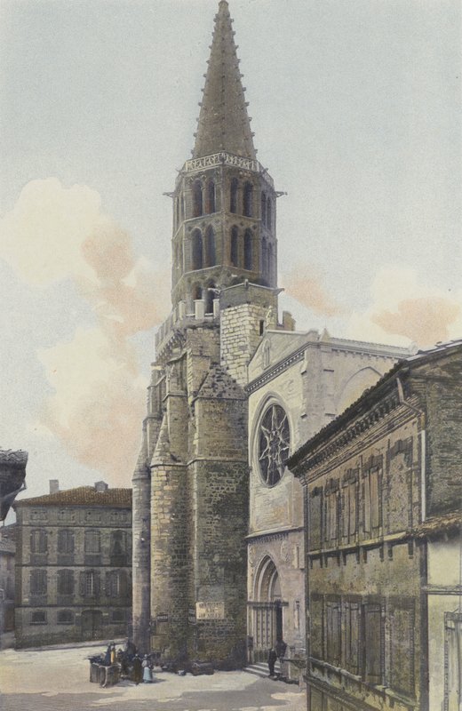 Caussade, Kilise, Cephe O by French Photographer