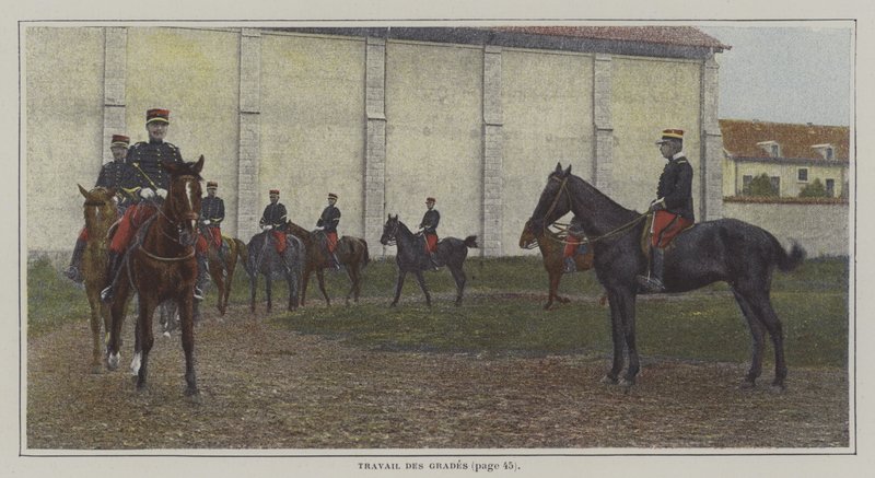 Süvari eğitimi (renkli fotoğraf) by French Photographer
