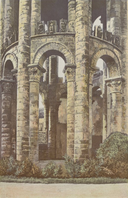 Charroux, Eski Manastır, Kule, alt kısım by French Photographer