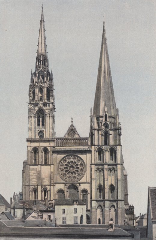Chartres, Notre-Dame Katedrali, Cephe O by French Photographer