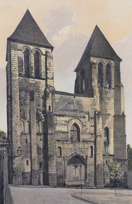 Chinon, Saint-Mexme Kilisesi, Cephe O (Okul) by French Photographer