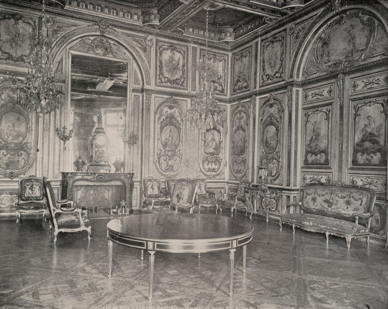 Danışman Odası, Fontainebleau Sarayı (s/b fotoğraf) by French Photographer
