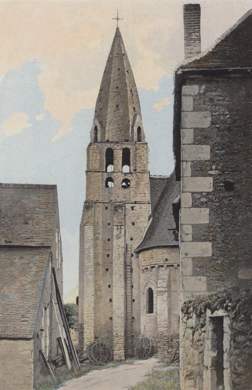 Courcay, Kilisenin çan kulesi by French Photographer