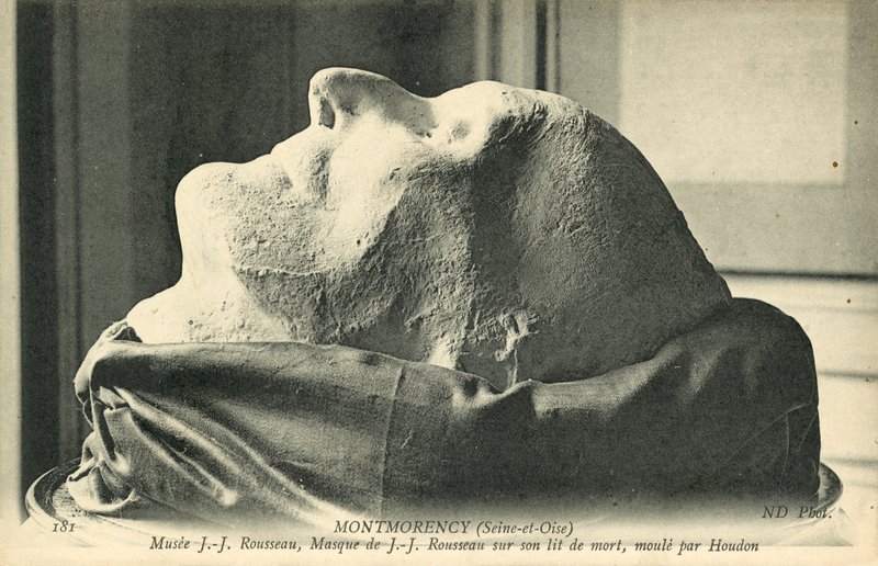 Houdon tarafından kalıplanmış Jean-Jacques Rousseau