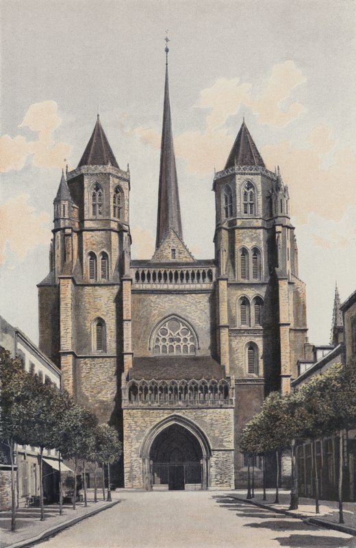 Dijon, Saint-Benign Katedrali, Cephe O by French Photographer