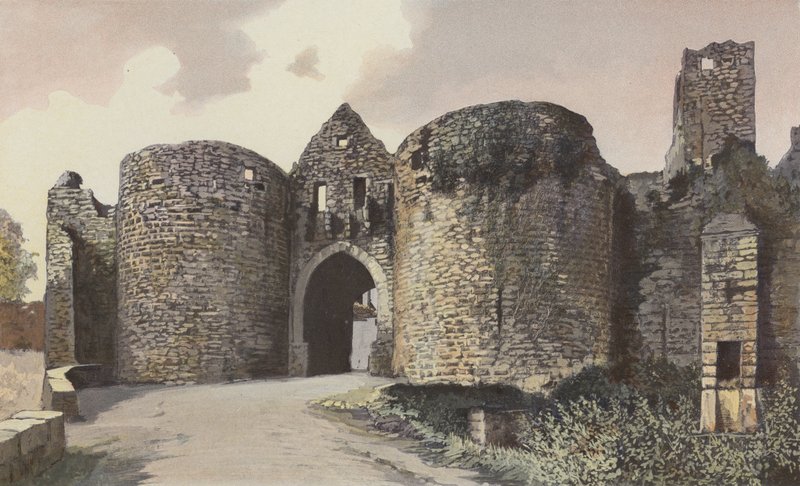 Domme, Porte des Tours ve sur kalıntıları by French Photographer