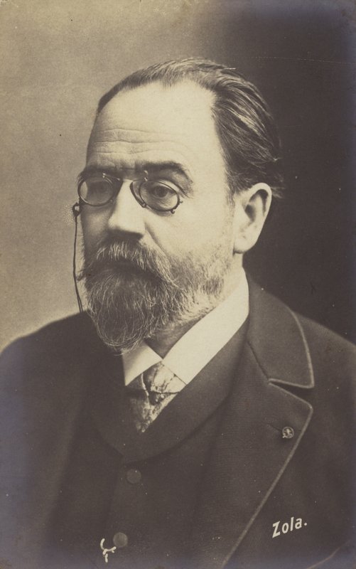 Emile Zola (1840-1902), Fransız romancı, gazeteci ve oyun yazarı by French Photographer