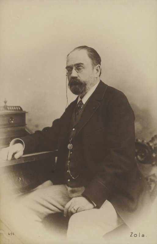 Emile Zola, Fransız romancı, oyun yazarı ve gazeteci by French Photographer