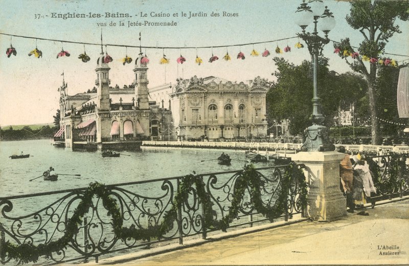 Enghien-Les-Bains, Kumarhane, Gül Bahçesi by French Photographer