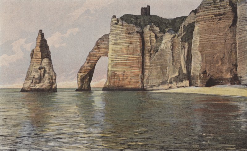 Etretat, Porte Daval Kayalıkları by French Photographer