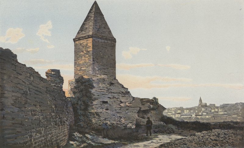 Fréjus, Roma surları (Lantern, Augustus olarak bilinir) ve Genel görünüm by French Photographer