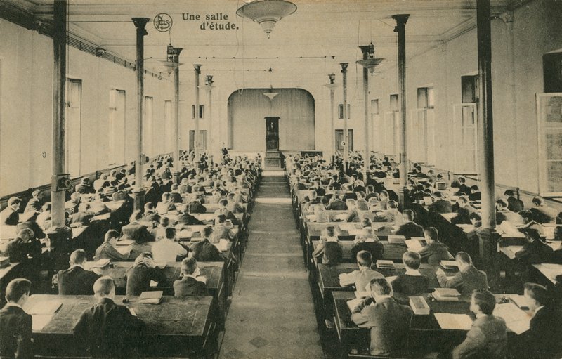 Fransız okul sınıfı. Saint-Roch, Ferierler. 25 Ekim 1913