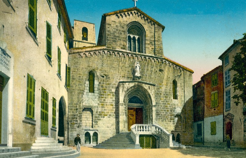 Grasse, La Cathedrale, Fransa by French Photographer