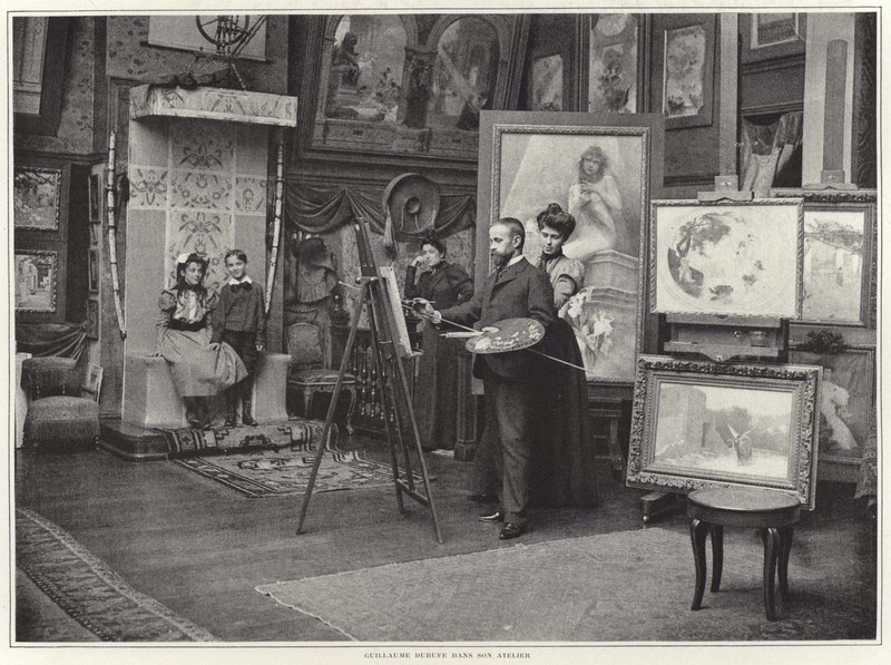 Guillaume Dubufe atölyesinde by French Photographer