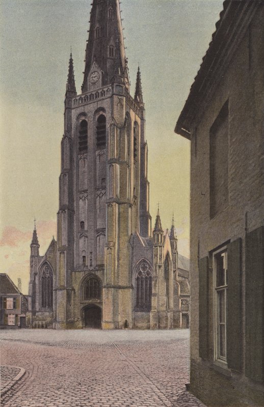 Hondschoote, Kilise, Cephe O by French Photographer