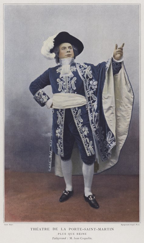 Jean Coquelin, Kraliçeden Fazlasında Talleyrand rolünde (renkli fotoğraf) by French Photographer