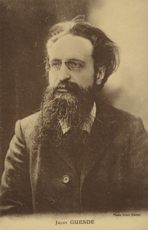 Jules Guesde (1845-1922), Fransız gazeteci ve sosyalist politikacı by French Photographer