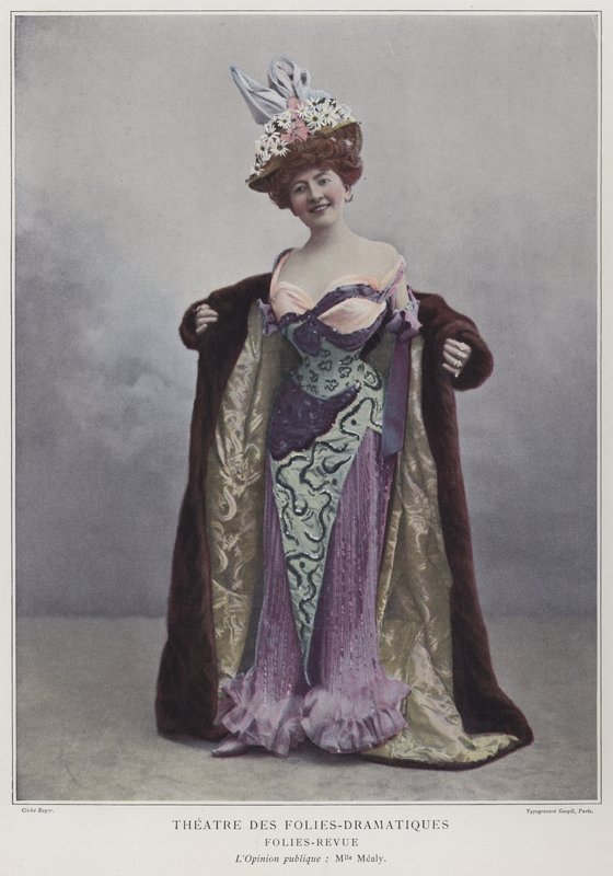 Juliette Mealy, Fransız aktör ve şarkıcı (renkli fotoğraf) by French Photographer